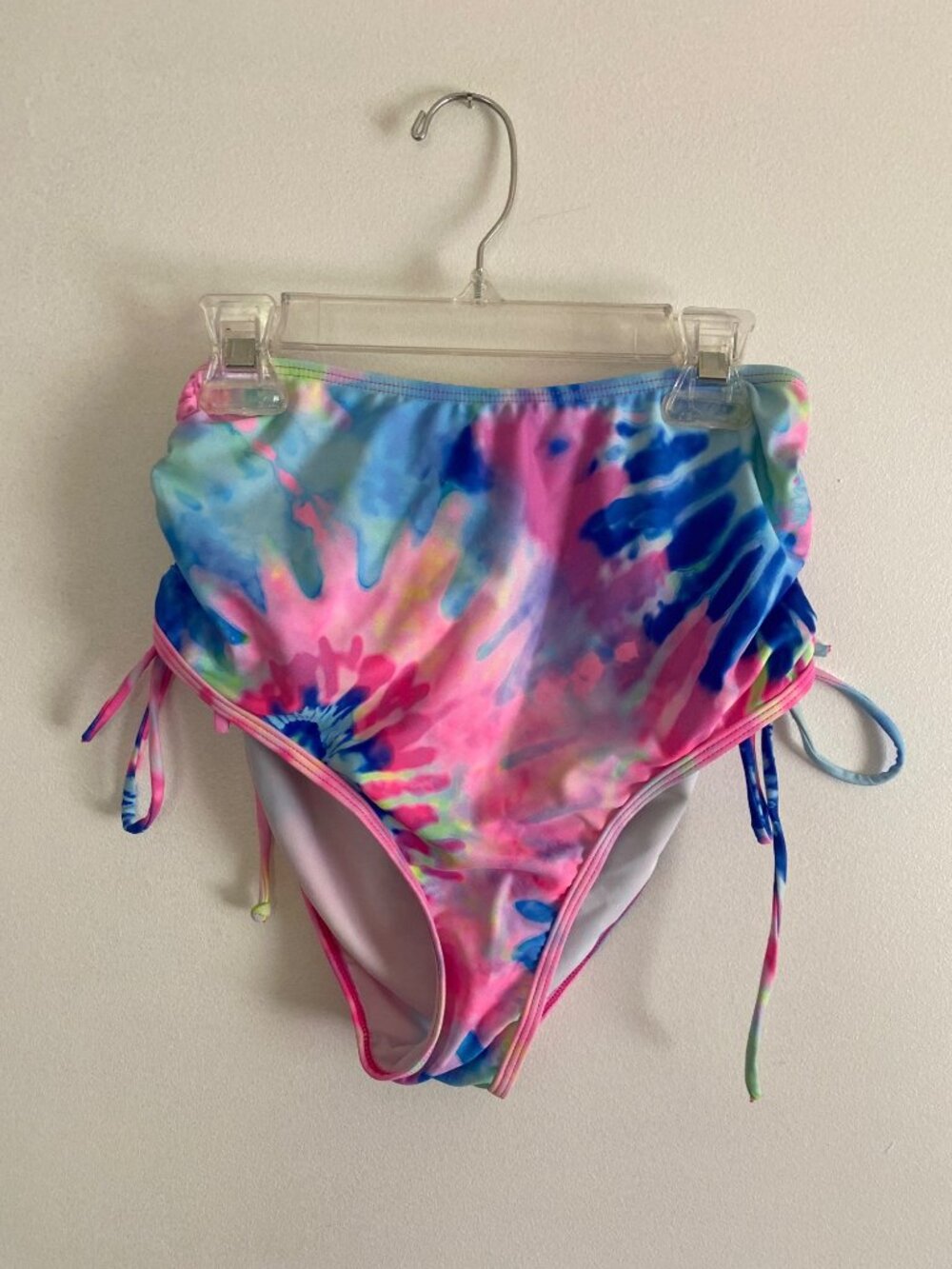 Tie-Dye Two-Piece Swimsuit With High-Waisted Bottoms Women's Size S - Picture 4 of 9